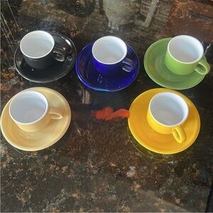 10 piece Gibson Stacking Espresso Cup Set with Stand. Pre owned.
